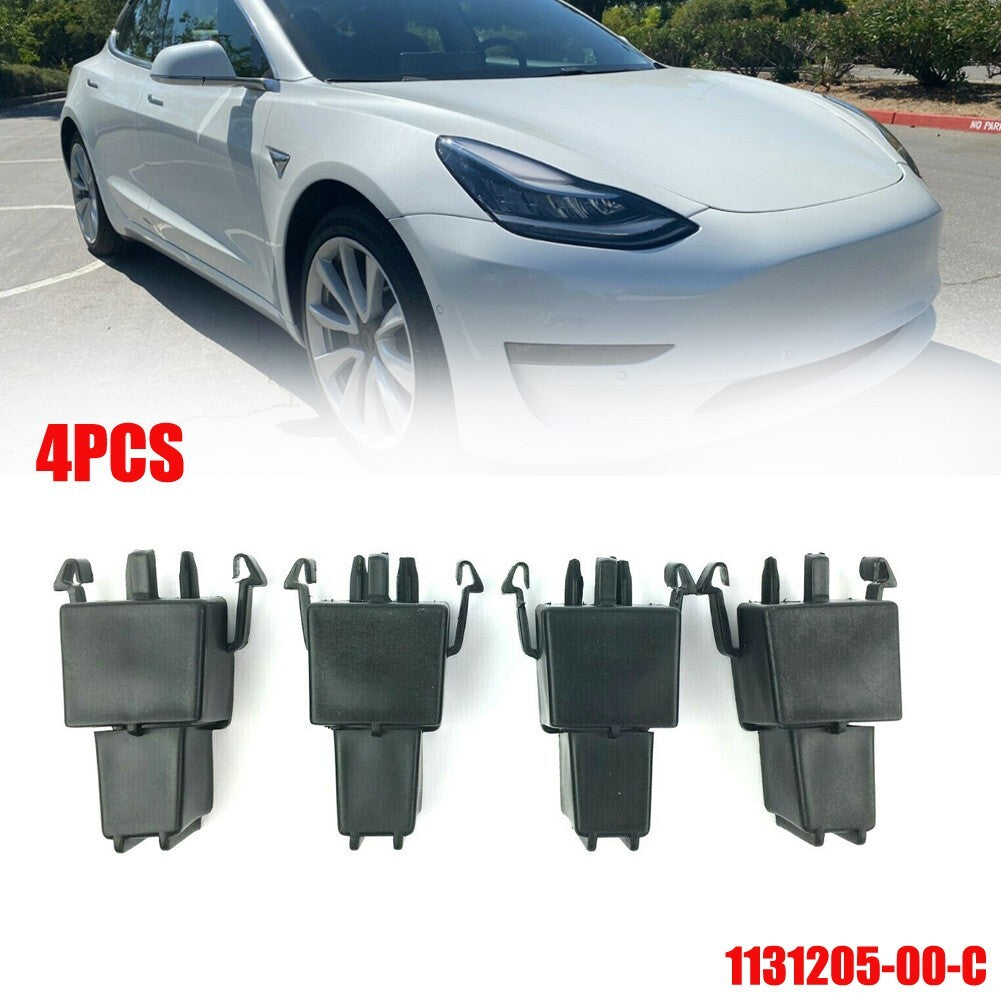 ya 5 8.7 4pc for for Tesla for Model 3 Frunk Clip Reinforcement 1131205-00-C Cowl/Support Bracket