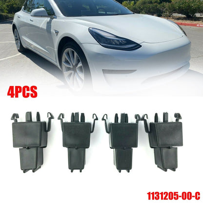 ya 5 8.7 4pc for for Tesla for Model 3 Frunk Clip Reinforcement 1131205-00-C Cowl/Support Bracket