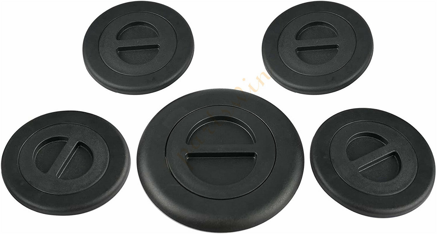 ya 2 6.26.2 5-piece wheel/gooseneck bed plug cover kit for Dodge for Ram 2500 3500 5th 2014-2019