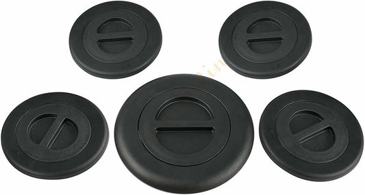 ya 2 6.26.2 5-piece wheel/gooseneck bed plug cover kit for Dodge for Ram 2500 3500 5th 2014-2019