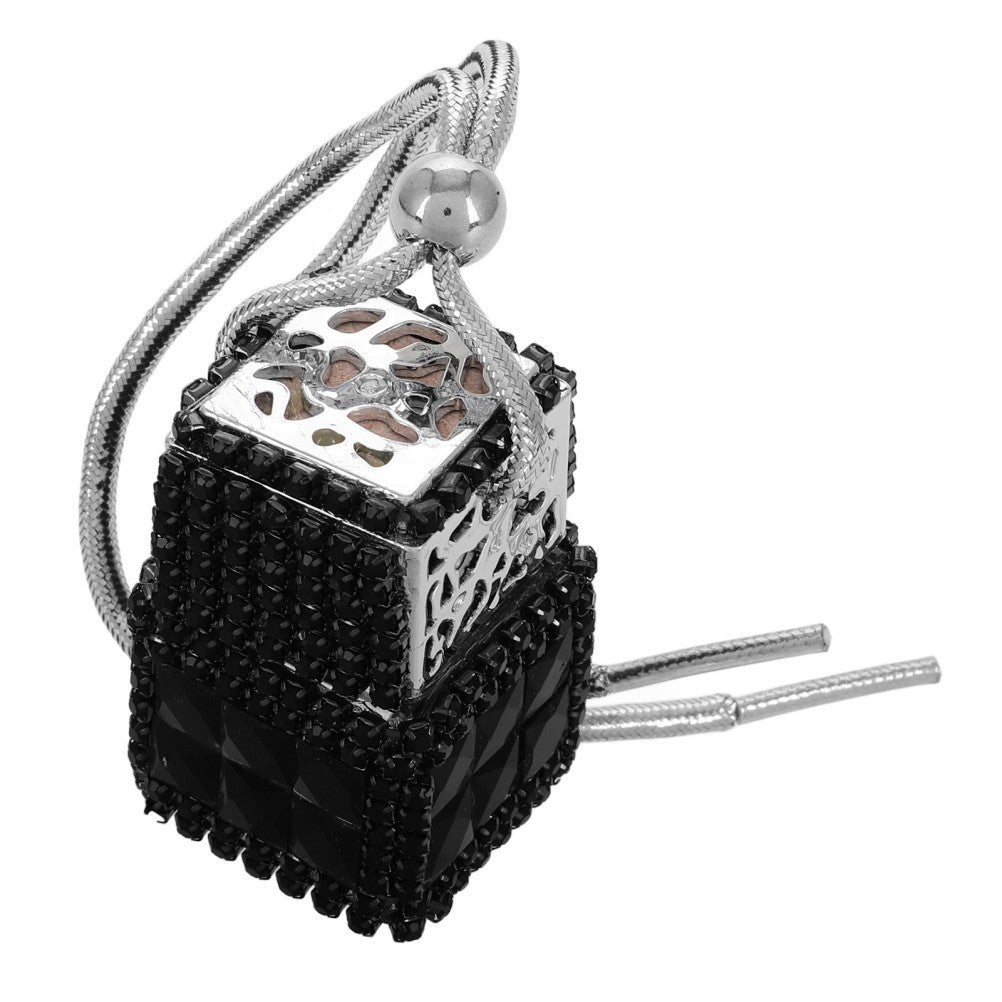 ya 2 7.15 Bling Car Hanging Perfume Bottle Crystal Rearview Mirror Pendant Refillable Car