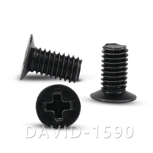 M3 M4 M5 Black Steel Phillips Cross Flat Thin Head Countersunk 120¡« Screws
