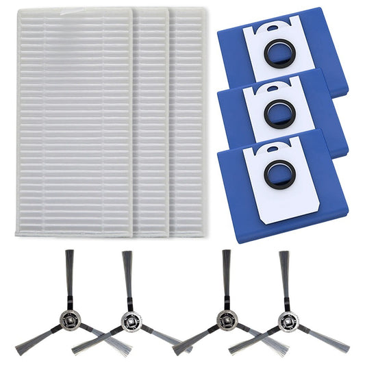 ya 25 Replacement Filter and Side Brush Set for bObsweep and For Orbi Vacuum Cleaners