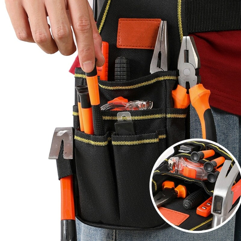 ya 26 Waterproof Oxford Fabric Tool Belt Waist Bag with Multiple Pockets Holder