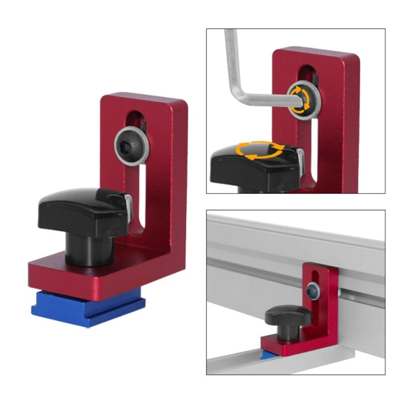 ya 26 Alu um Alloy Backing Connectors Miter Track Stop Woodworking Guide Tool