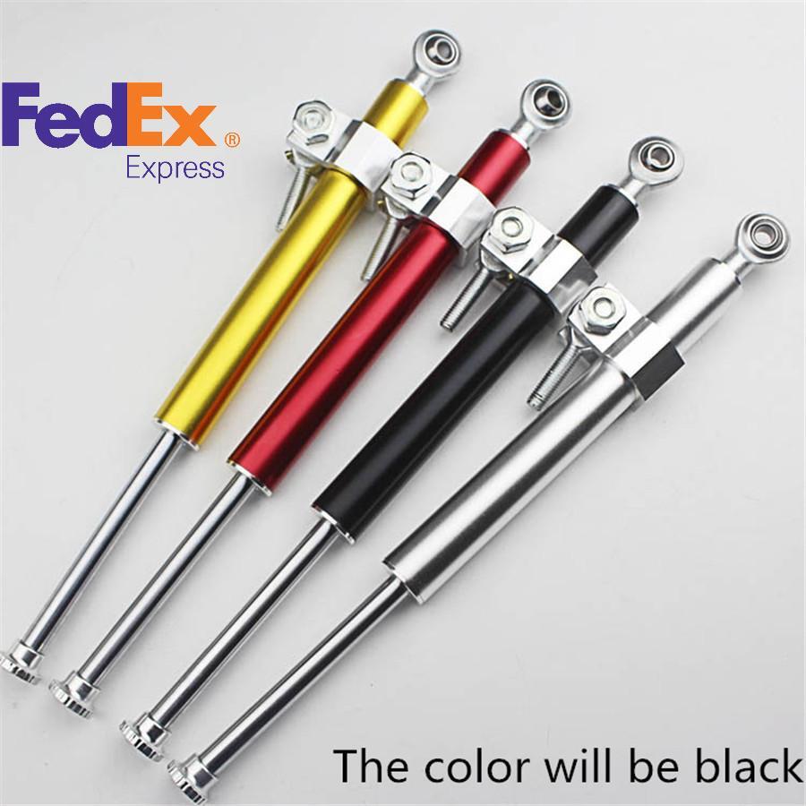 ya 1 7.13 1PCS Motorcycle Universal Aluminum Steering Damper Stabilizer Linear 330mm