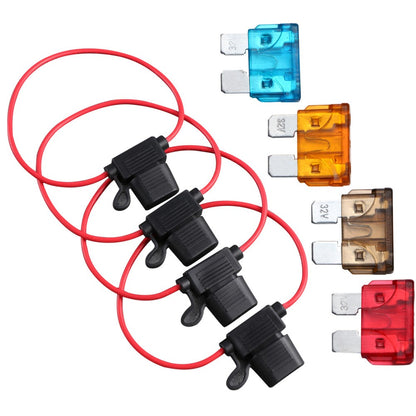 ya 5 8.7 4Pcs Car and Fuse Holder Set for Vehicle Electrical Accessories