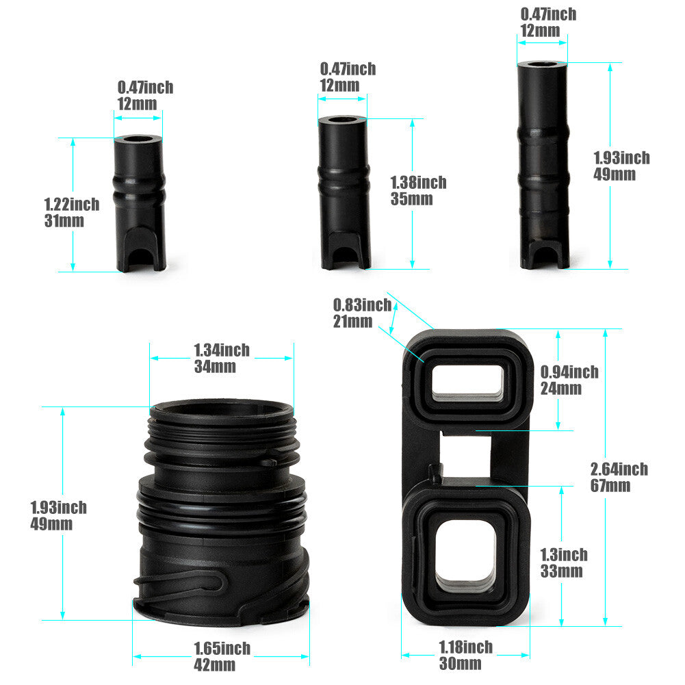 ya 5 8.7 6-Piece 6HP21 6HP19 Body to Housing Liner Kit Seal Kit for BMW 128I 328I