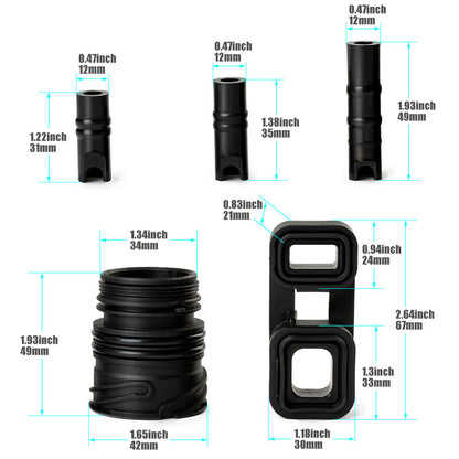 ya 5 8.7 6-Piece 6HP21 6HP19 Body to Housing Liner Kit Seal Kit for BMW 128I 328I