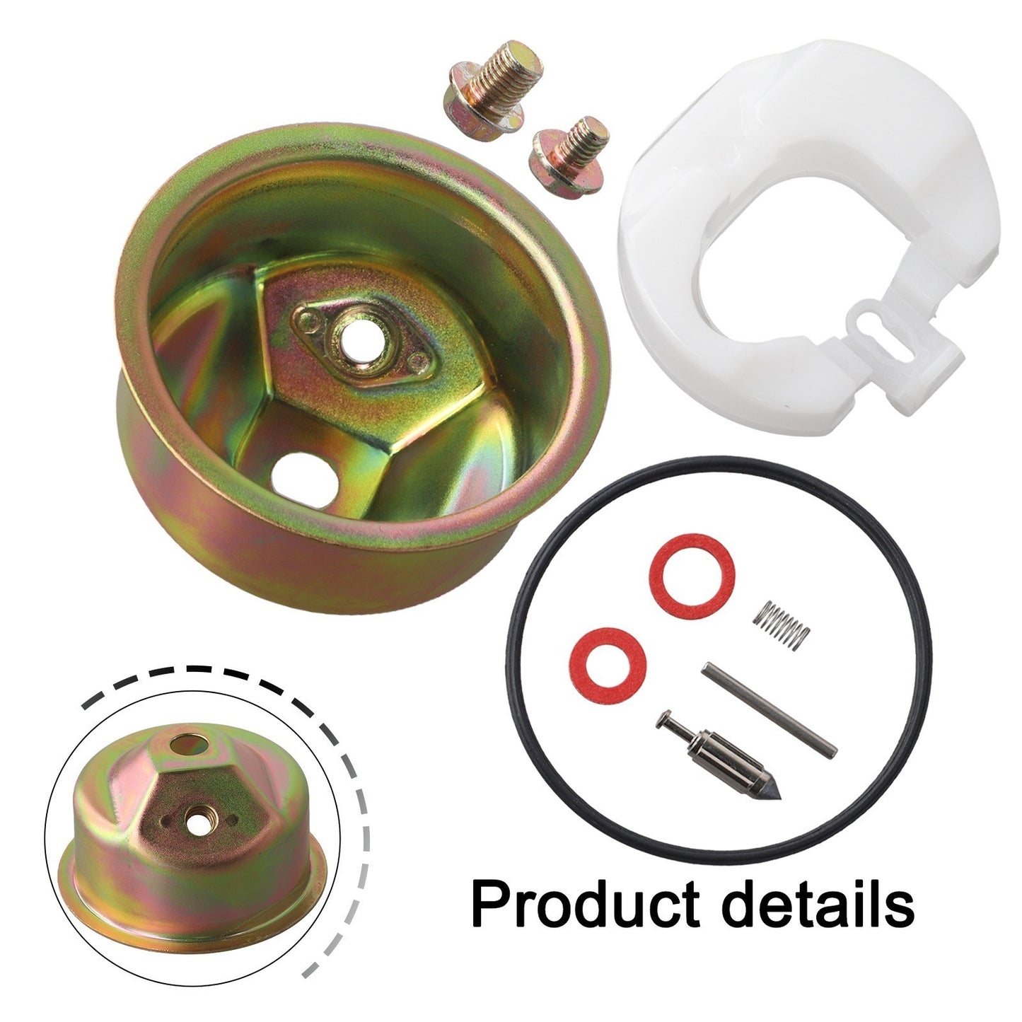 ya 14 Carburetor Float Bowl Chamber Kit with Needle Valve and Spring for 