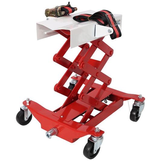 ya 28 Red 450 Lbs Capacity Low Lift Jack - Nylon Strap, Transmissions/Gas Tanks