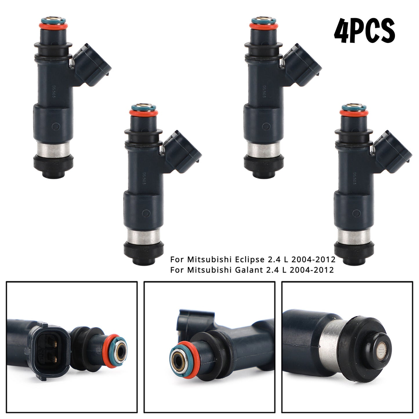 ya 1 8.5.1 4PCS Fuel Injectors for Galant Eclipse 2.4L 2004-2012. 195500-0281
