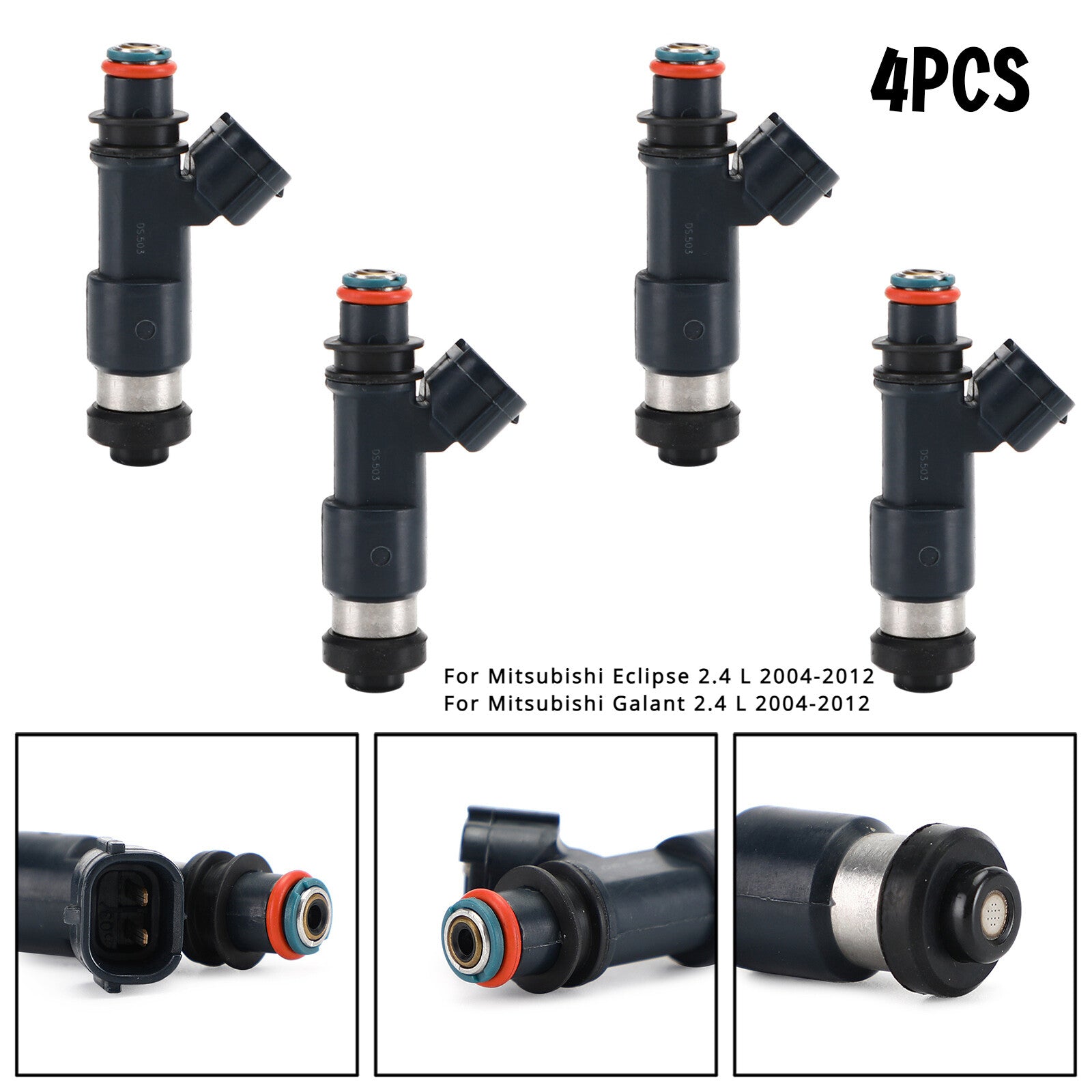ya 1 8.5.1 4PCS Fuel Injectors for Galant Eclipse 2.4L 2004-2012. 195500-0281
