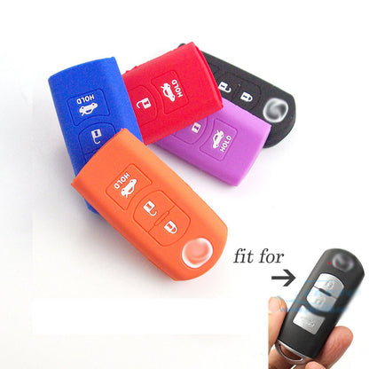 ya 5 8.7 New Silicone Key Cover Shell 3 Buttons for Mazda CX-5 CX-7 CX-9 3 6 FOB Case