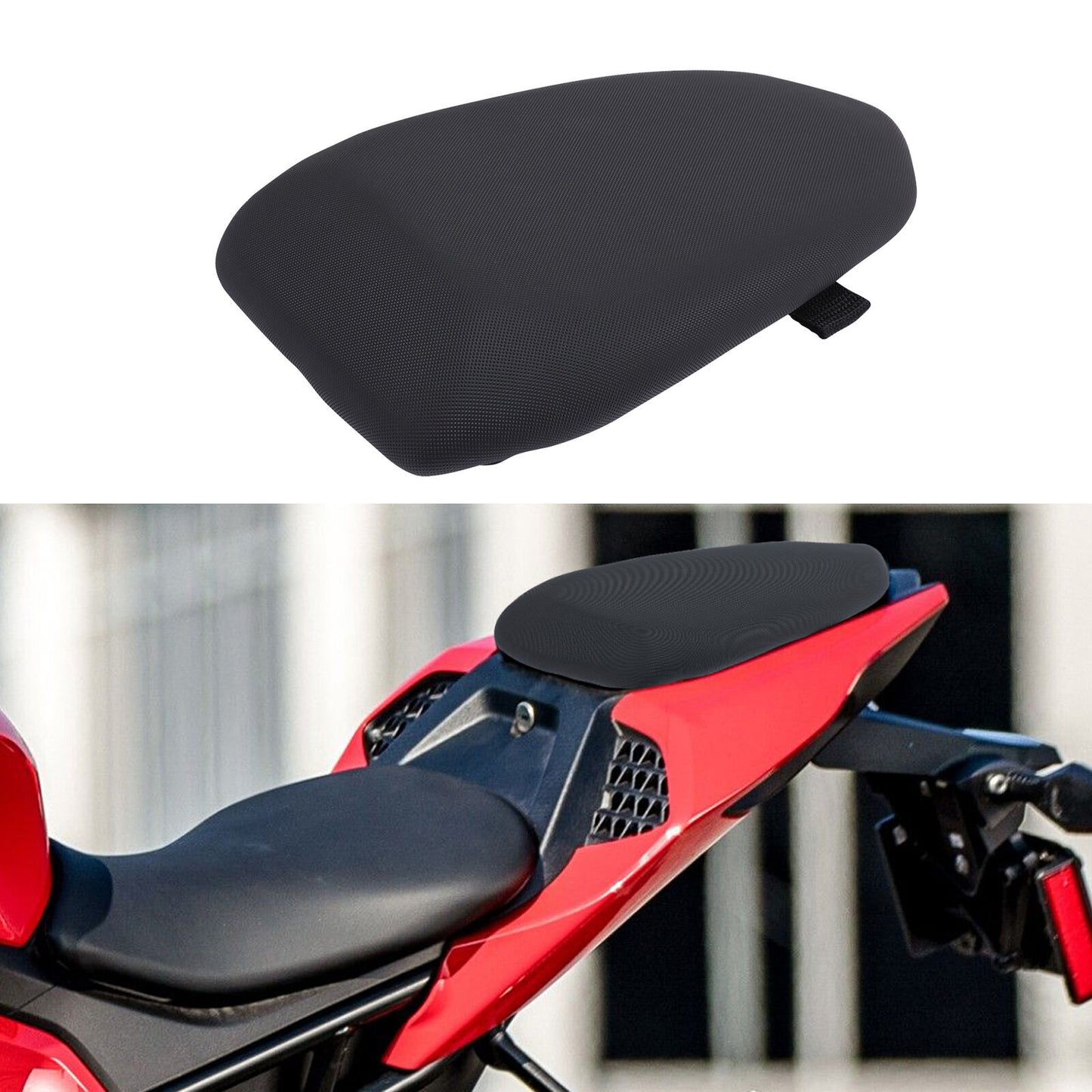 ya 5 8.7 Rear passenger cushion for SEAT suitable for BMW S1000RR 2019-2024 M1000RR 2021-2024 black