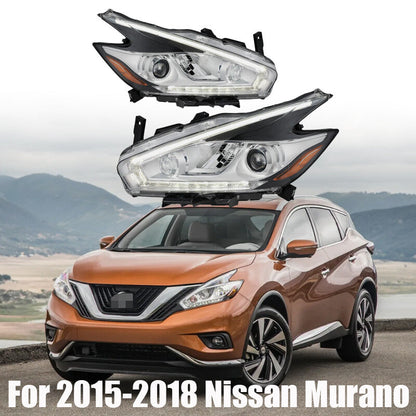 ya 11 10.28 Full LED Headlights Assembly Headlamps Left+Right For 2015-2018 Murano n