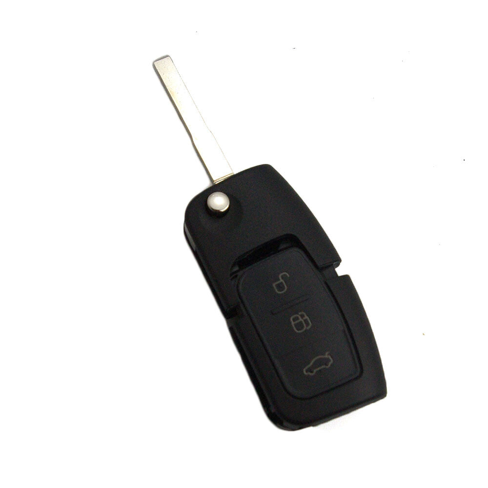 ya 10 5.28 3 BTN Flip Remote Key Shell FOB Case Uncut fits for Ford Focus Fiesta C-Max Mondeo
