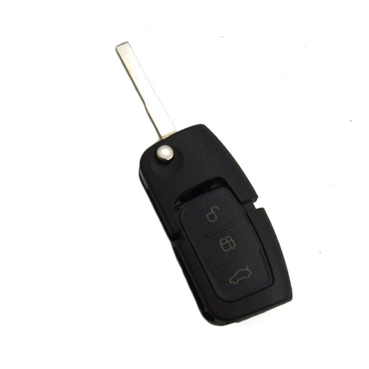 ya 10 5.28 3 BTN Flip Remote Key Shell FOB Case Uncut fits for Ford Focus Fiesta C-Max Mondeo