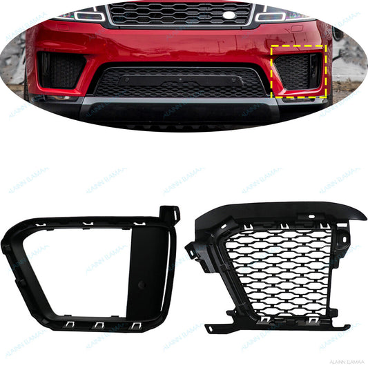 ya 27 6.18 Front Bumper Vent Cover Grille r for Range Rover Sport L494 2018-2021,Left,2PCS