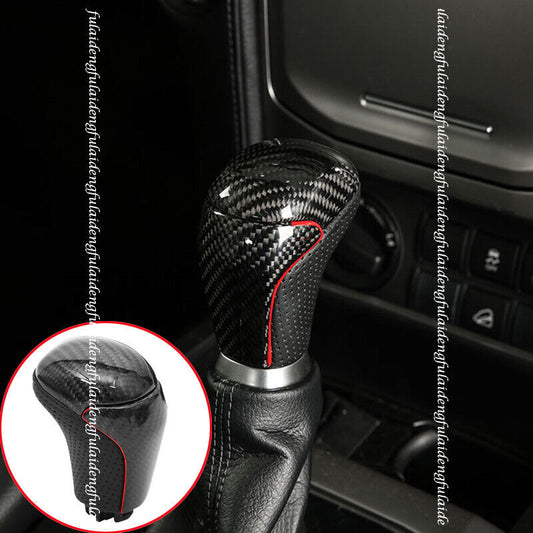 ya 11 6.5 for Toyota Prado 18-21 Rear Carbon Fiber Gear Shift Knob Shifter Lever Handle 1x
