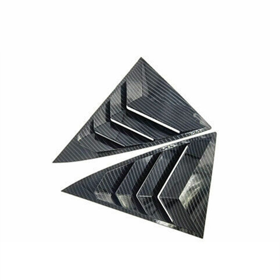 ya 5 8.7 2PCS Car Rear Side Window Quarter Louver Cover Black For 2012-2017 for Toyo