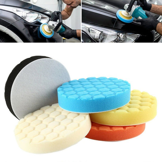 ya 12 5.22.2 7-inch 5-pack car buffer pad drill polishing kit car polishing pad car foam drill