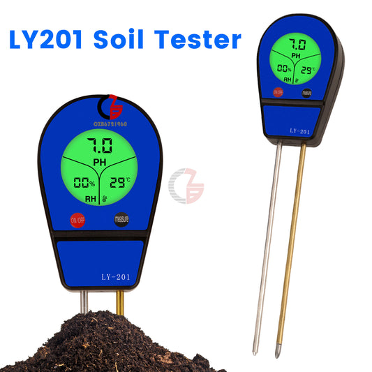ya 26 3-in-1 LCD Soil Moisture Tester Temp PH Tester Humidity Soil Moisture Detor