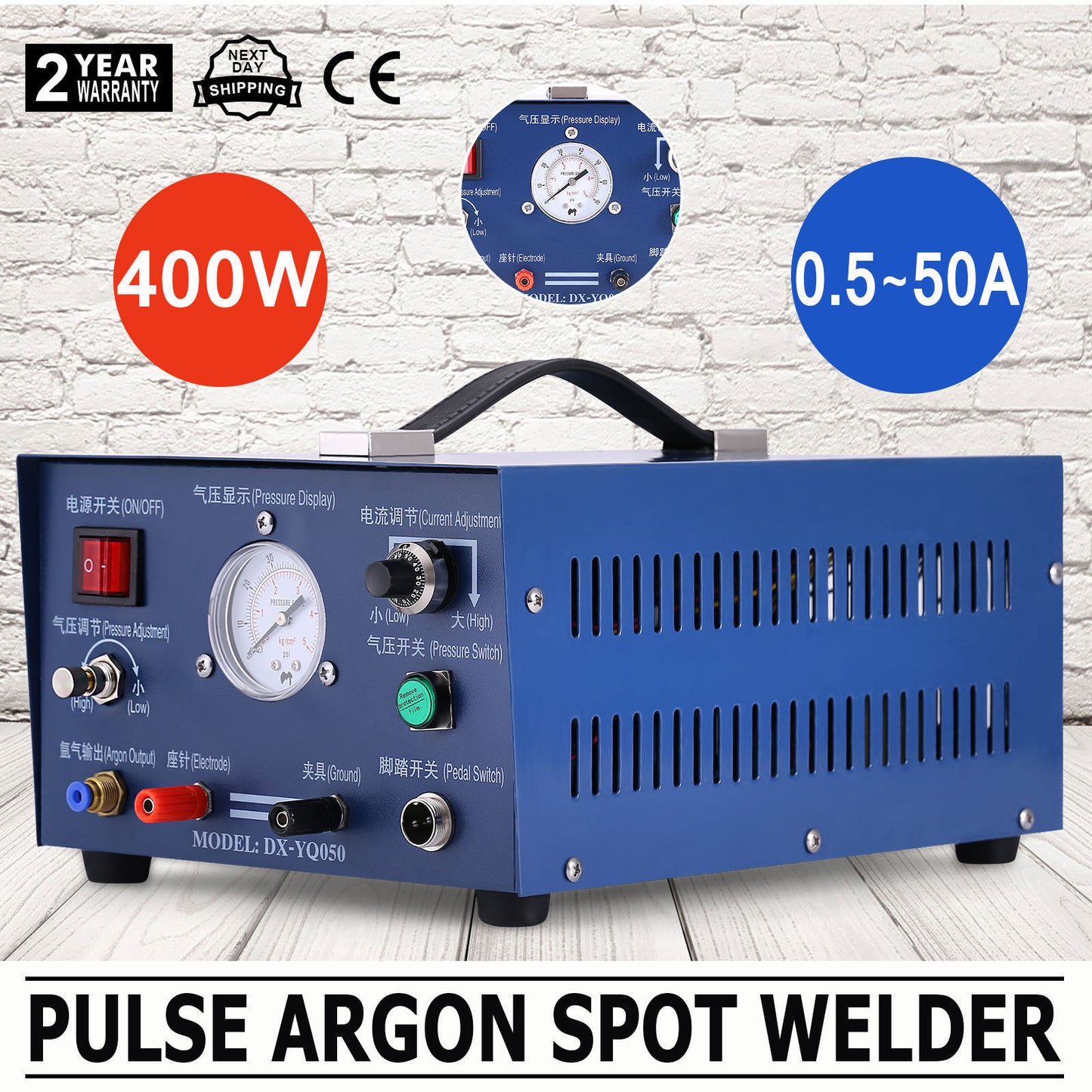 Pulse Argon Spot Welder 400W Welding Jewelry Gold Silver Platinum Palladium