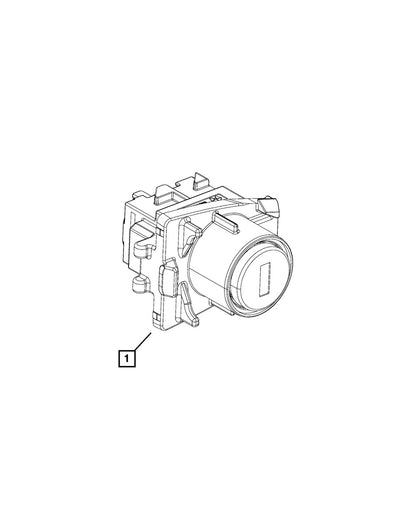 ya 5 8.7 Front left door lock cylinder with key 68312198AA suitable for Jeep Compass 2017-2022 O