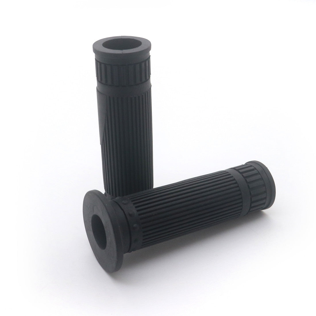 ya 5 8.7 7/8'' 22mm Retro Vintage Rubber Handlebar Hand Grip For Cafe Racer Bobber Custom