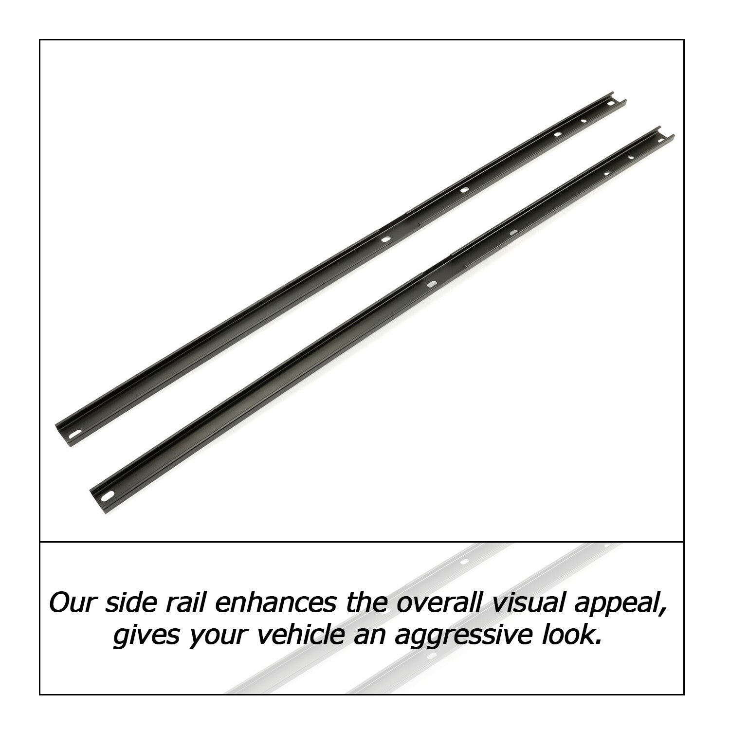 ya 5 8.7 for Chevrolet Traverse 2009-2017 Roof Rack Side Rail Package Black Factory Style