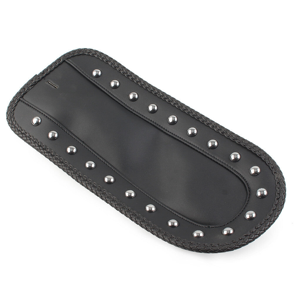 ya 5 8.7 Black PU Leather Rear Fender Bib Studs Solo for SEAT Fit for Kawasaki Vulcan 1500