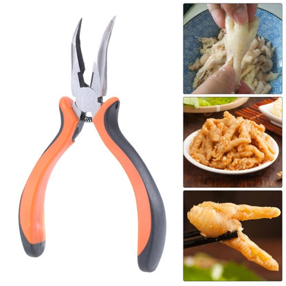 ya 26 Handmade Chicken Deboner Curved Pliers with Labor Saving Spring for Poultry Feet