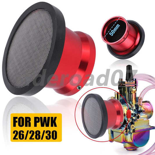 ya 8 5.26 Motorcycle 50mm Air Filter Cup Velocity Stack For PWK Carburetor 24/26/28/30mm
