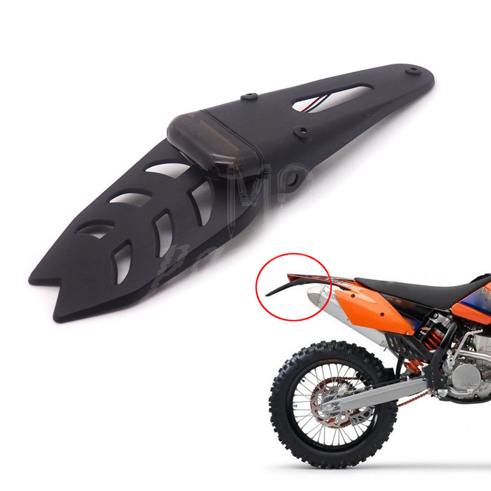 ya 3 6.25 Smoke Motorcycle Trial Dirt Bike Rear Fender Tail Brake Stop Light Waterproof