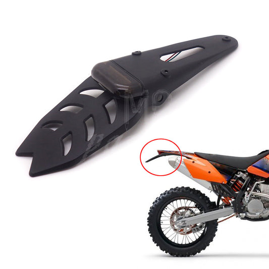 ya 3 6.25 Smoke Motorcycle Trial Dirt Bike Rear Fender Tail Brake Stop Light Waterproof