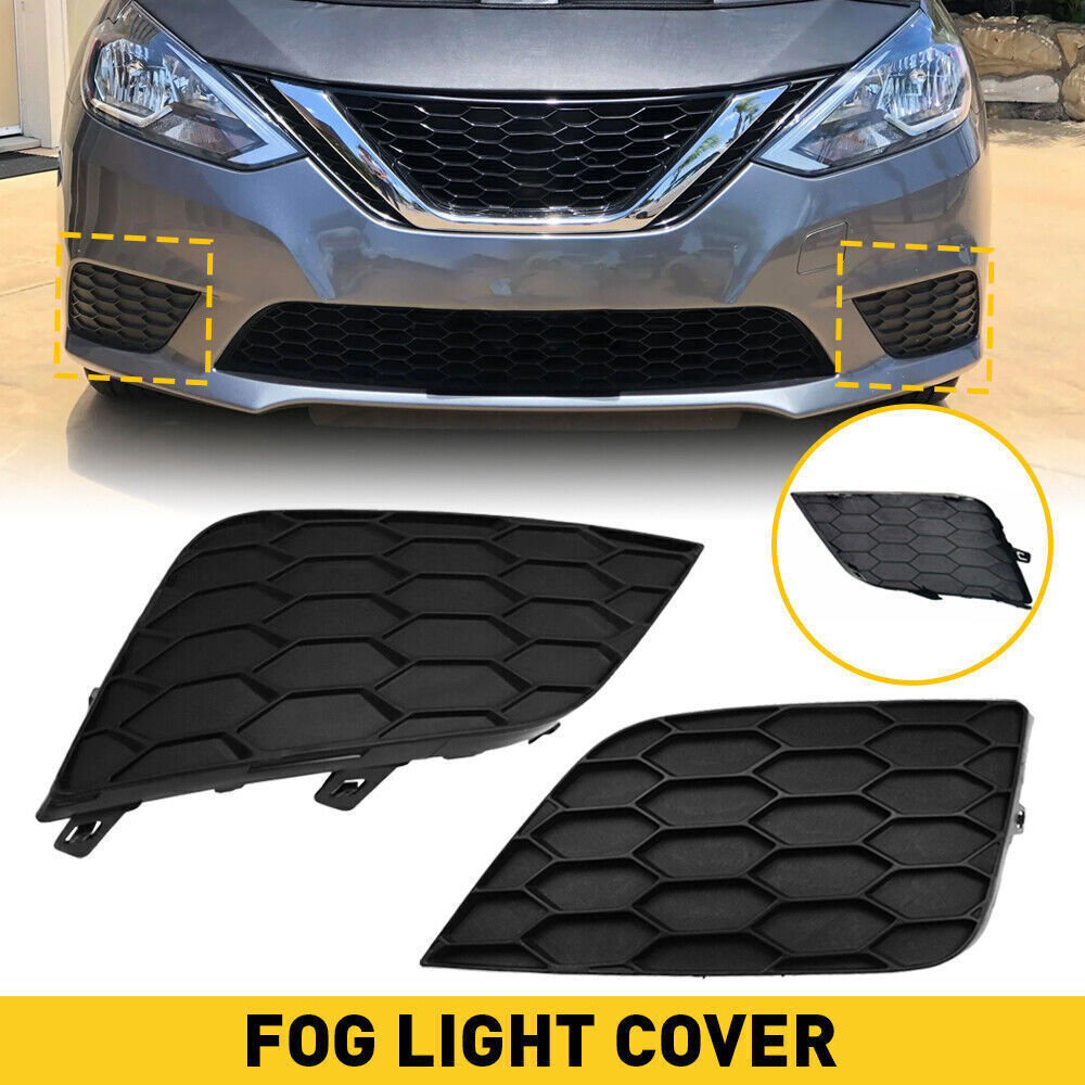 ya 1 8.5.1 Front bumper inserted fog light protective cover left+right suitable for Sentra 2016-2019