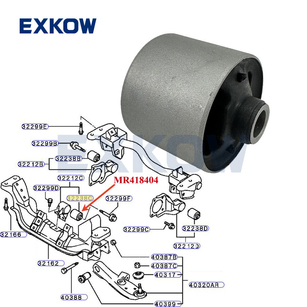 ya 5 8.7 A/T Front DIFF Mounting Insulator for Mitsubishi for Pajero IO 1999-2007 MR418404