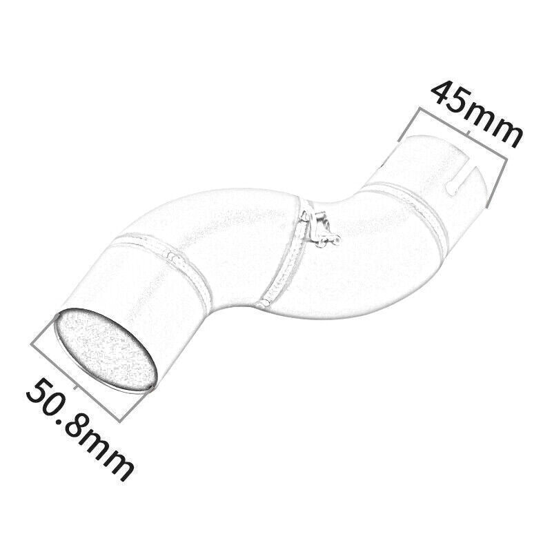 ya 5 8.7 for Yamaha YZF R6 06-19 51mm Middle Link Pipe Adapter Connect Central