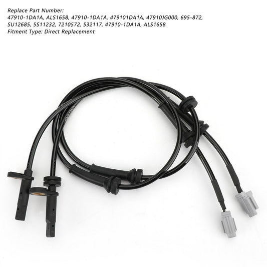 ya 1 8.5.3 2Pcs Front ABS Wheel Speed Sensor For Rogue 2.5L 2008-2013 ALS1658 U1