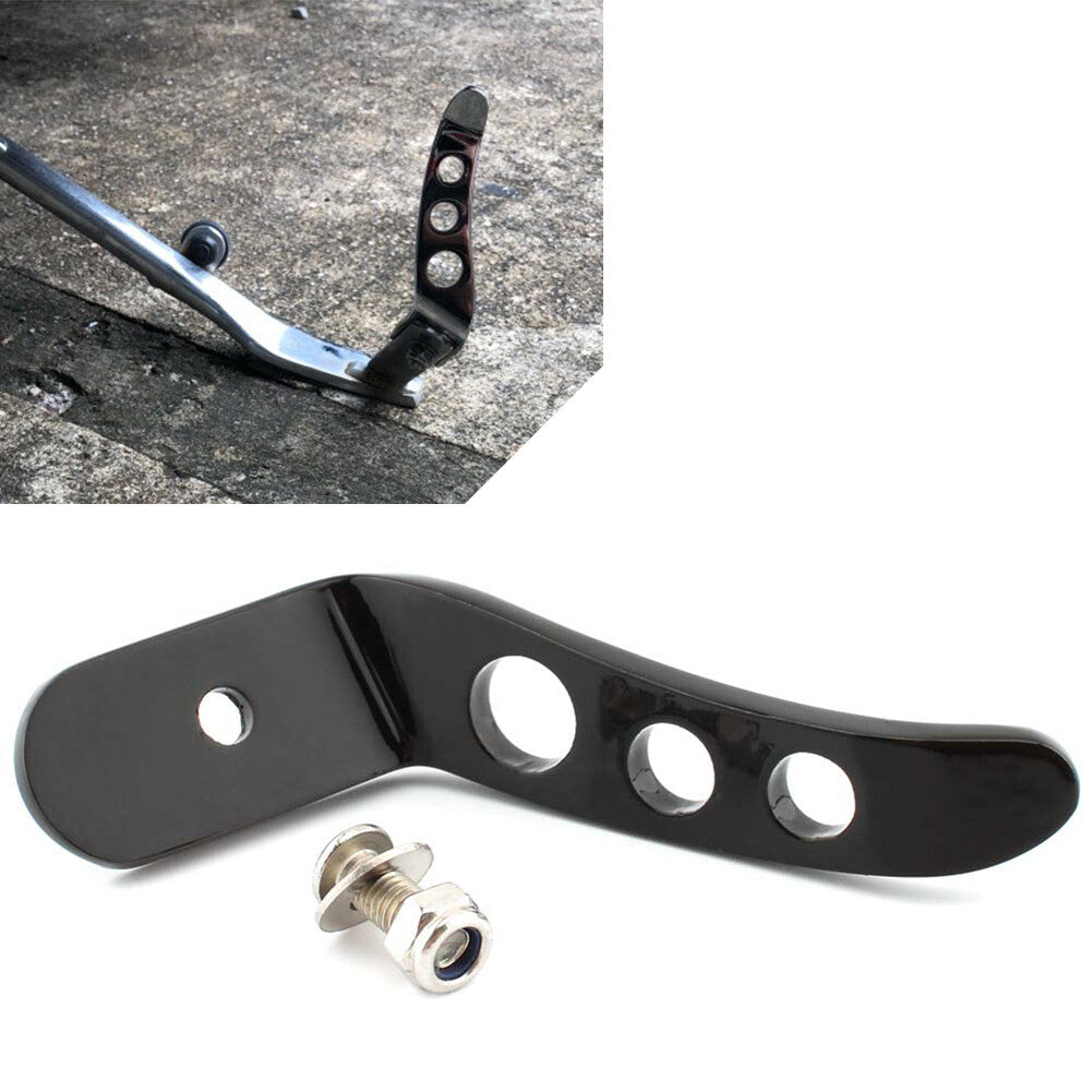 ya 4 6.17 Black Motorcycle Stand Kickstand Extension for Harley Touring FLHX Road King