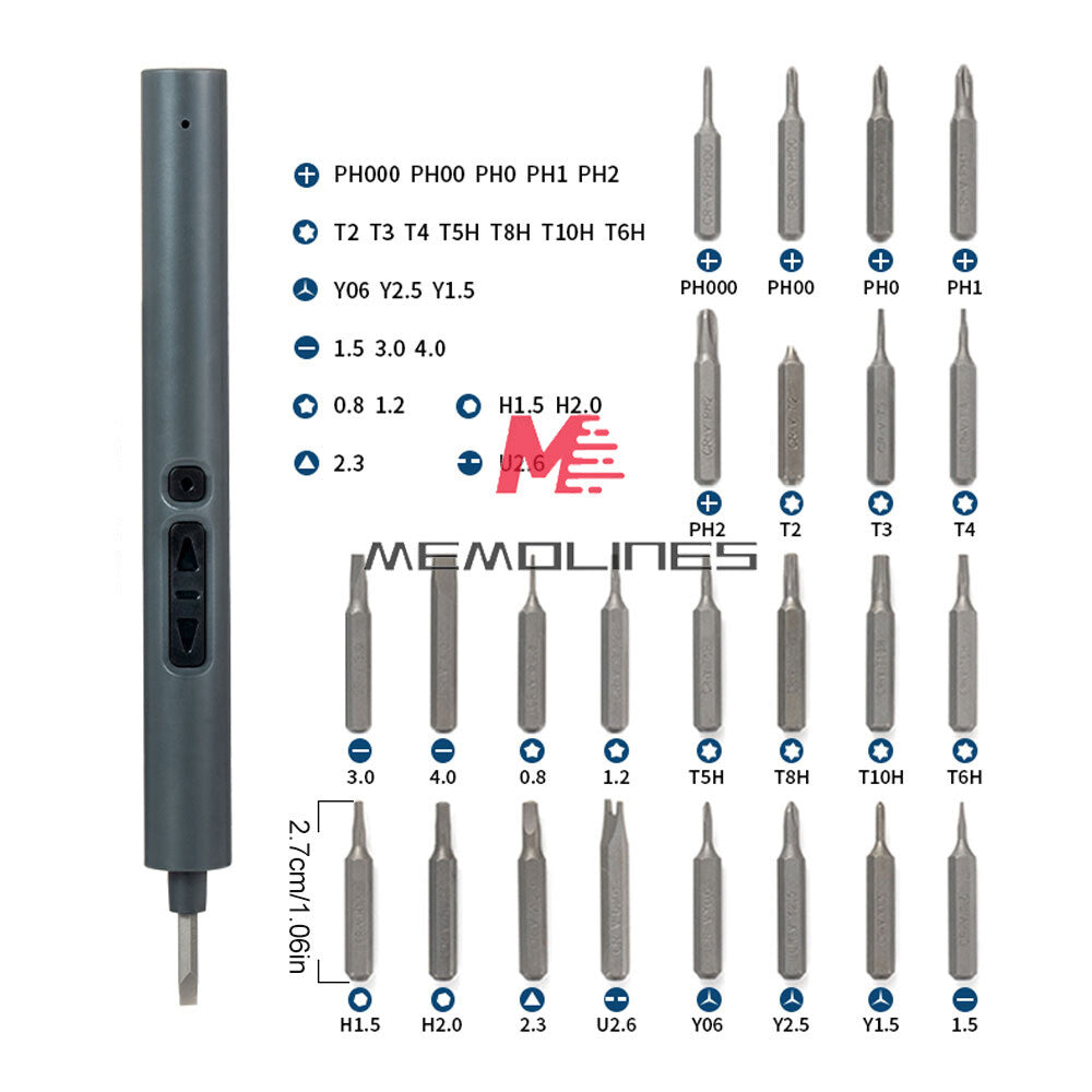 ya 26 28 IN 1 Cordless Power Pision Screwdriver Electric Screwdriver Kit Set