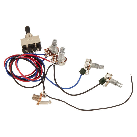 ya 1 7.9 Guitar Line Circuit Wiring Harness Kit Effect Pedal Dc Cable 3-Way Jack