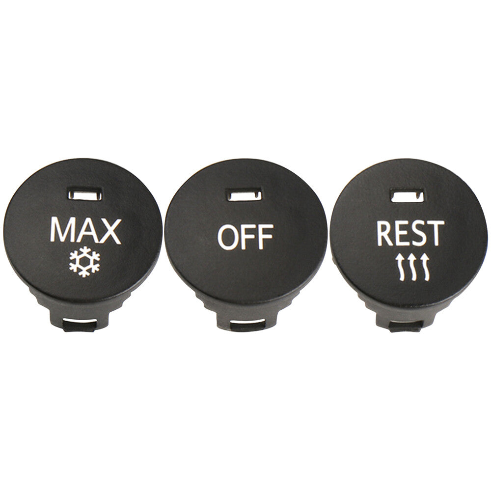 ya 13 Front A/C Speed Switch Button Cap Set for BMW E60 E61 E63 E64 5 6 Series M5 M6