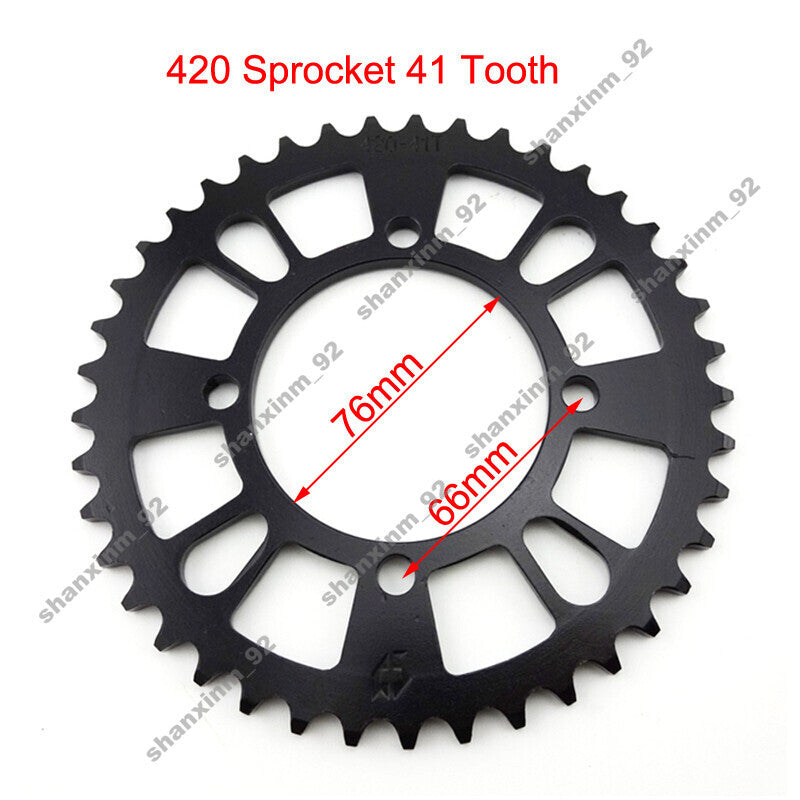 ya 5 8.7 41 Tooth 420 Chain Rear Sprocket 76mm For SDG Hub wheel Bikes Pitmotards