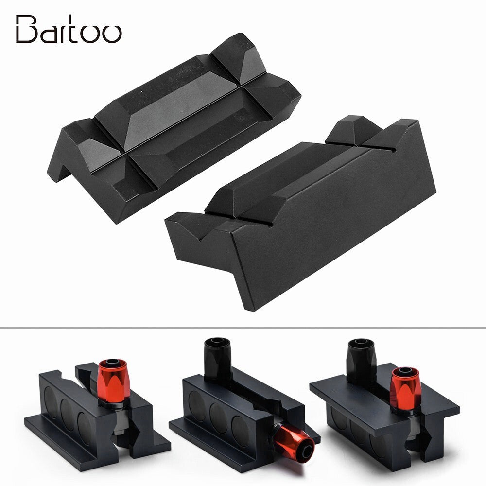 ya 3 6.24 4 Aluminum Vise Jaw Protective Inserts Black For AN Fittings With Magnetic Back