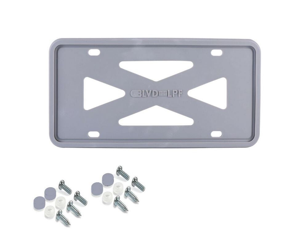 ya 1 8.5.1 Car License Plate Frame Cover Hood Rear Boot Blank Matte BlackSuitable for 