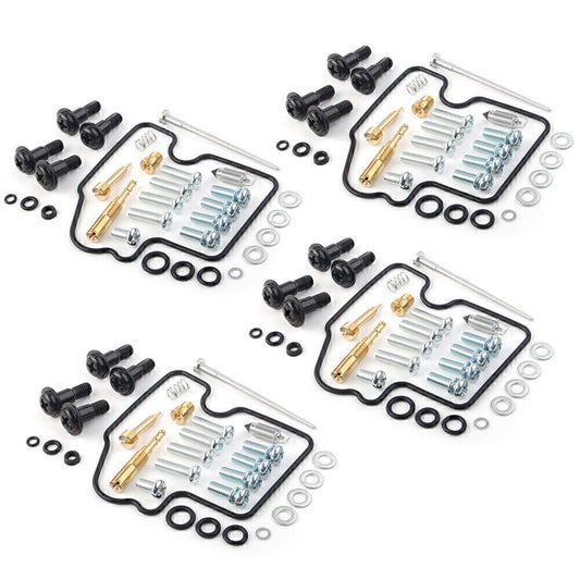 ya 4 6.17 for Kawasaki ZX900 ZX9R 2000-2001 Carburetor Rebuild Carb Repair Kit 4 Set