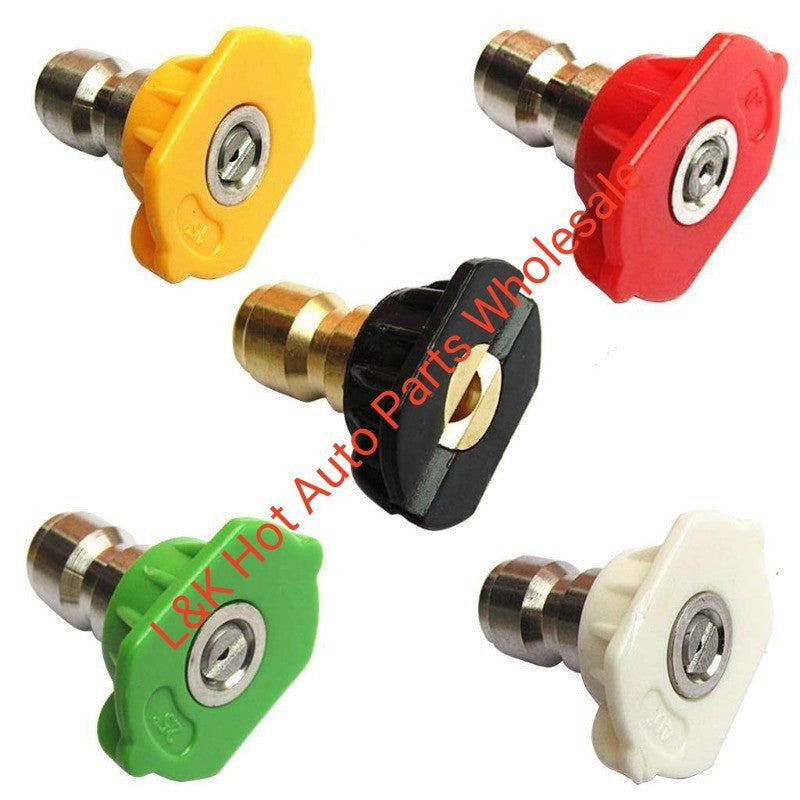 ya 15 10.20 1-5Pcs Pressure Washer Tips Nozzles Quick Connect 1/4 Set