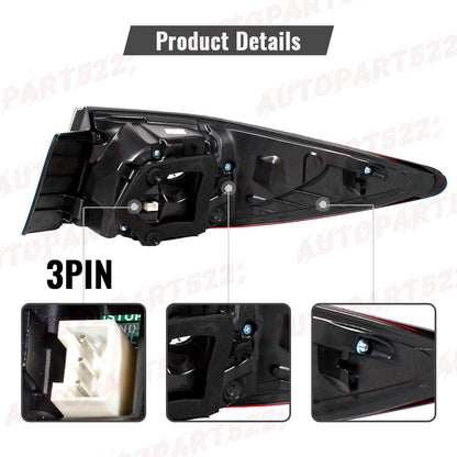 ya 5 8.7 Left outer tail light for Lexus ES350 2013 2014 2015 rear tail light 81561-